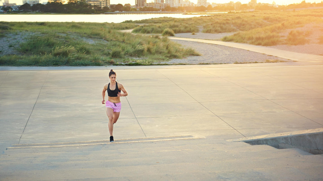 Female runner exercising in the morning