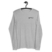 Unisex Long Sleeve Tee Grey with Black MOXiLIFE Nutrition Logo