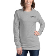 Unisex Long Sleeve Tee Grey with MOXiLIFE Nutrition Logo