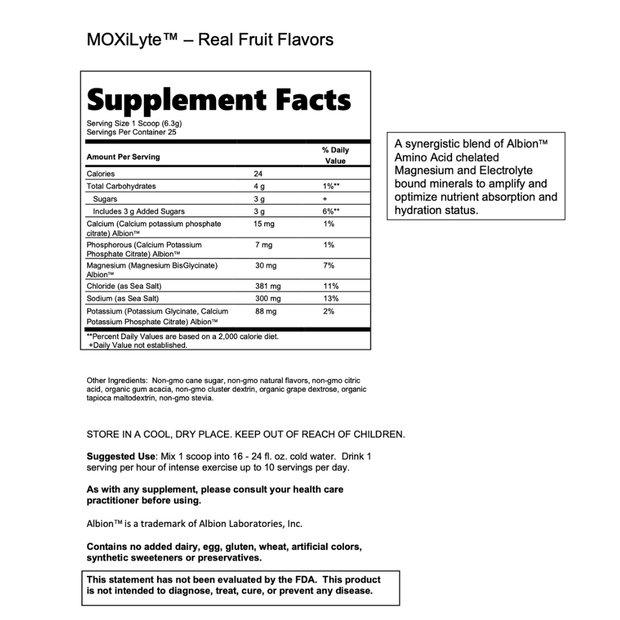 MOXiLIFE® Hydration MOXiLyte™ Electrolyte Sports Hydration Drink Mix