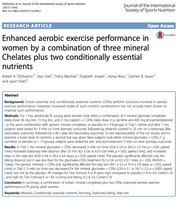 DiSilvestro Study with Female Athletes and Ferrochel